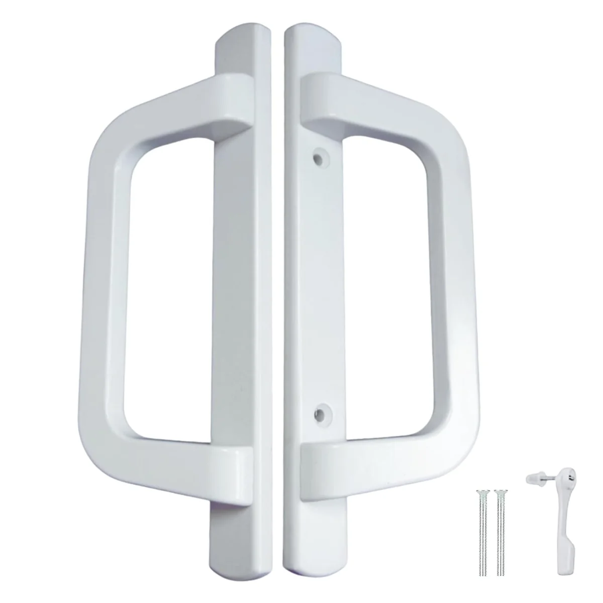 Canyon Door Supply (DH-210-W) Handle Replacement for Sliding Door, 3-15/16″ Hole Space- White, view 2