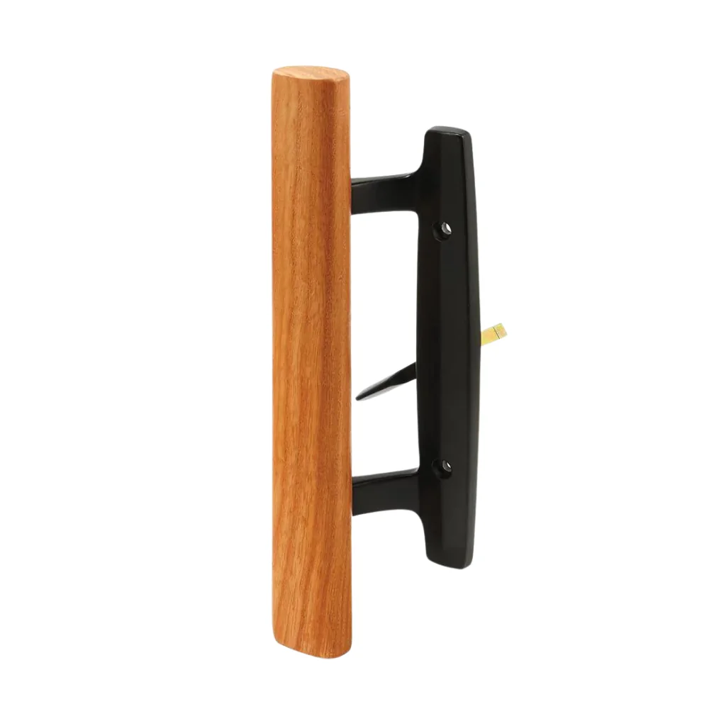 Canyon Door Supply (DH-207-B) Wood Grip Pull Handle for Sliding Door, 3-15/16″ Hole Space – Black, view 3