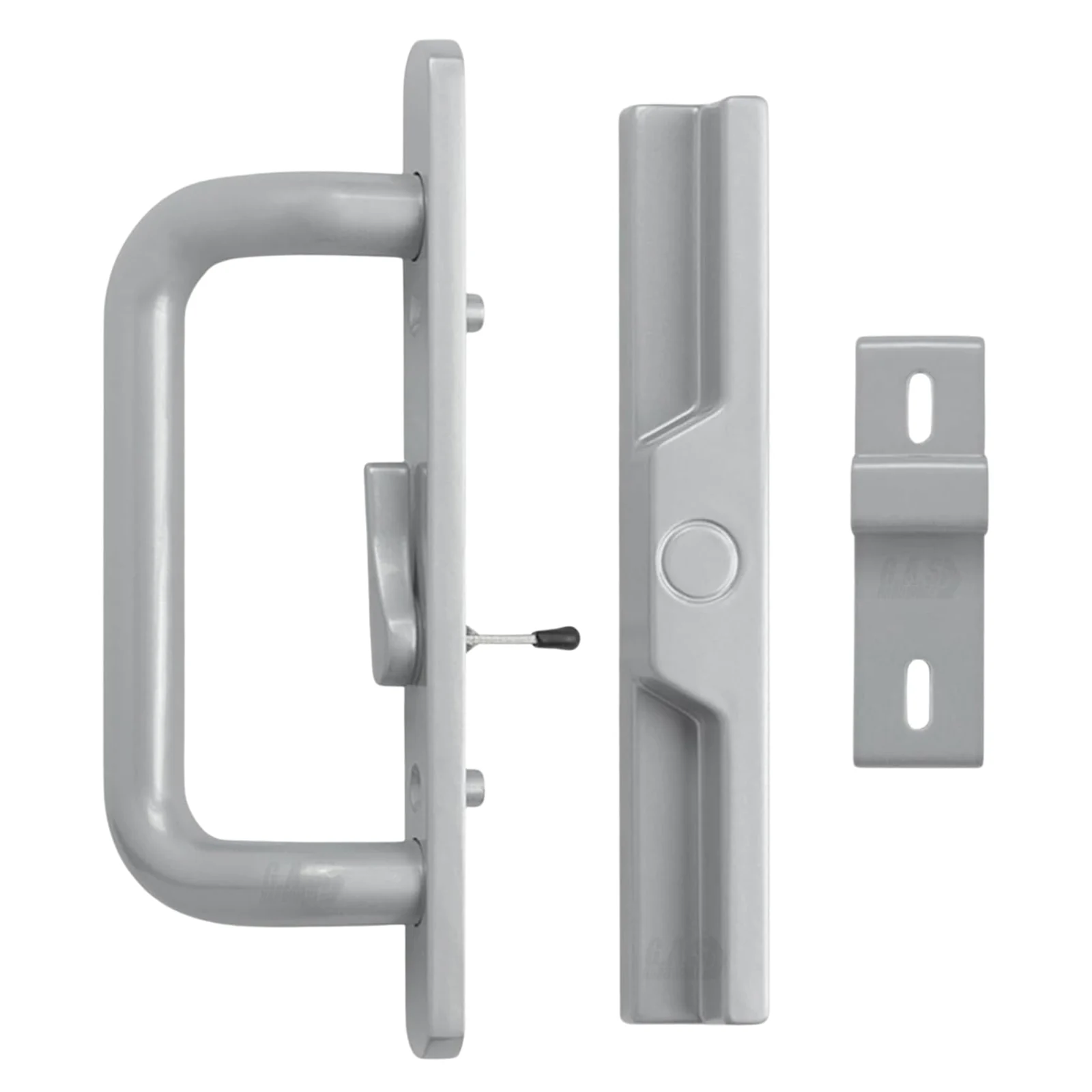 Canyon Door Supply (DH-204-S) Handle for Sliding Door – Offset Latch, Grey