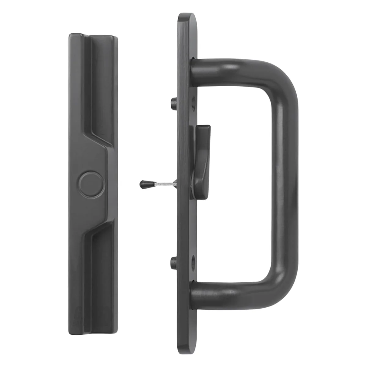 Canyon Door Supply (DH-204-C-B) Handle for Sliding Door, 3-15/16″ Hole Space – Center Latch, Bronze, view 5